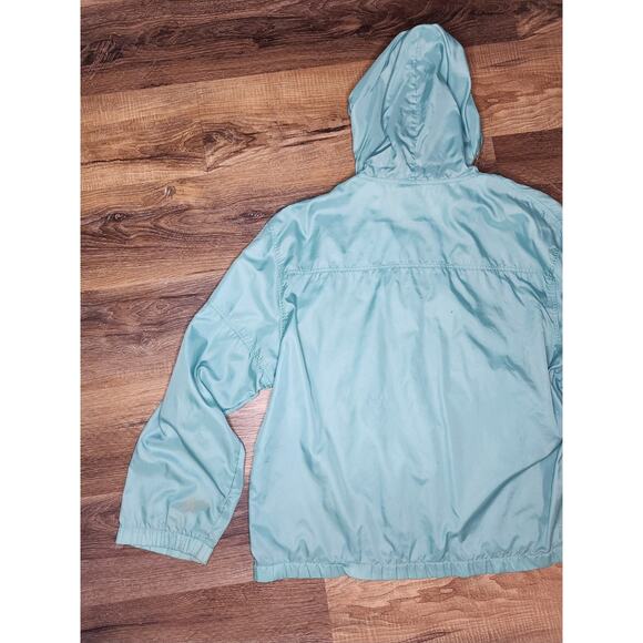 Vintage Lacoste Pullover Windbreaker Jacket Teal Green Half-Zip Hooded Men’s L - Picture 5 of 15